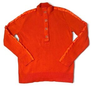Vintage Ralph Lauren Orange Quarter Snap